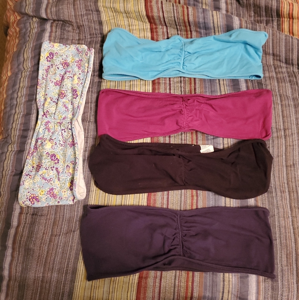 American Eagle Bandeau Bras, lot of 5